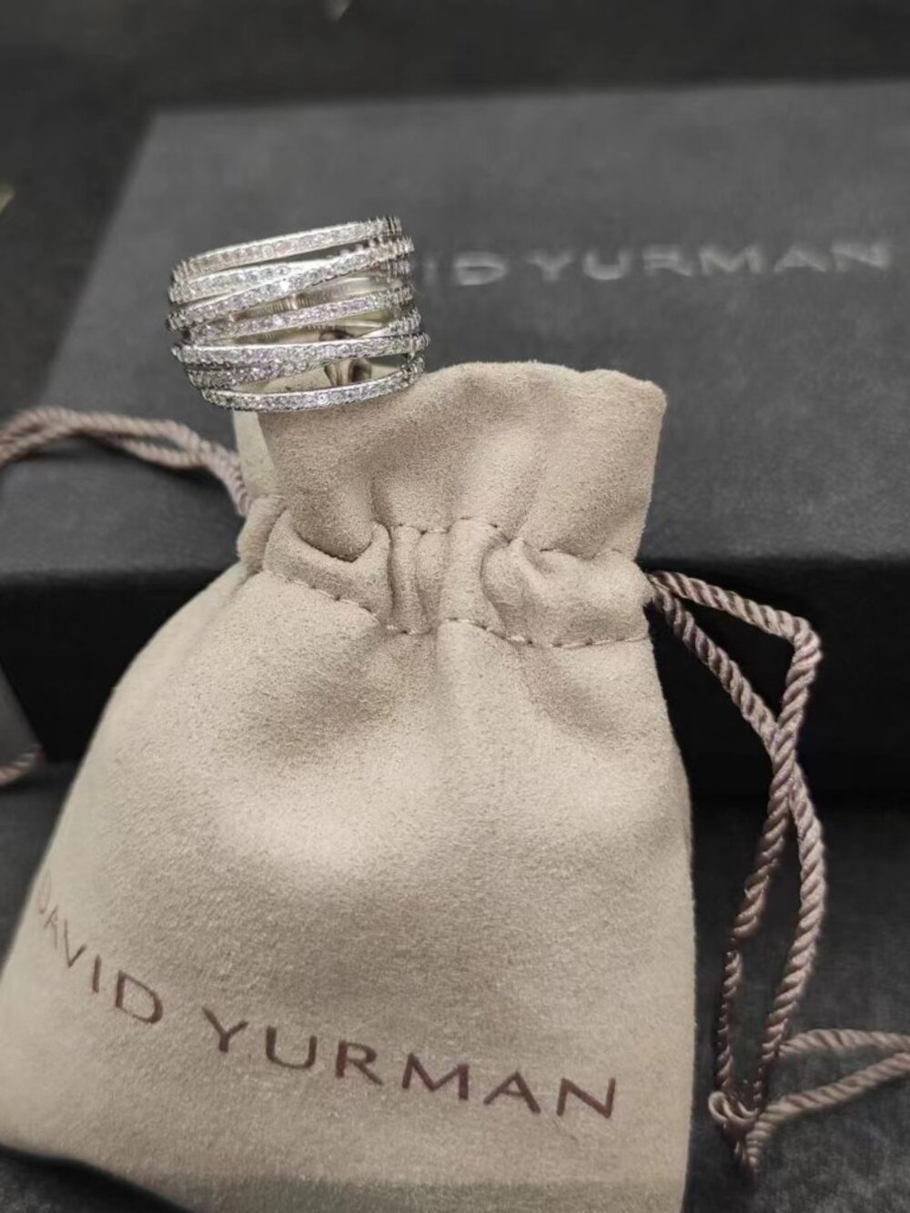 David Yurman Silver Intertwined Ring